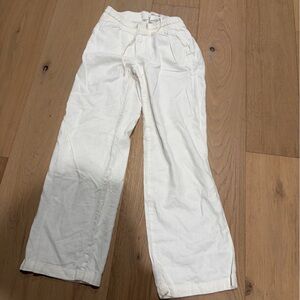 Old Navy White Linen Pants